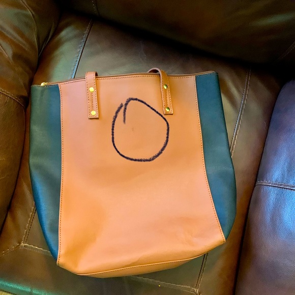 Joy Mangano genuine leather tote - Picture 6 of 7